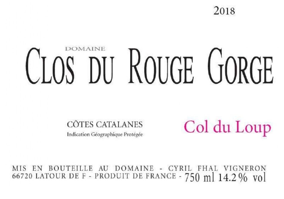 Clos Du Rouge Gorge Col Du Loup