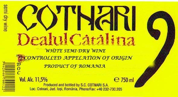 Cătălina White Semi-Dry Wine