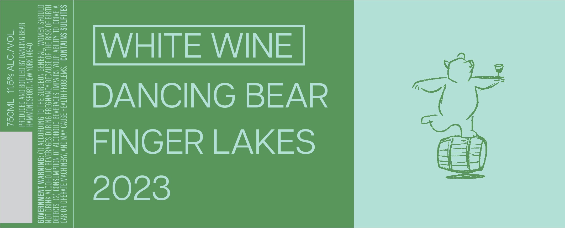 White Wine Dancing Bear Finger Lakes