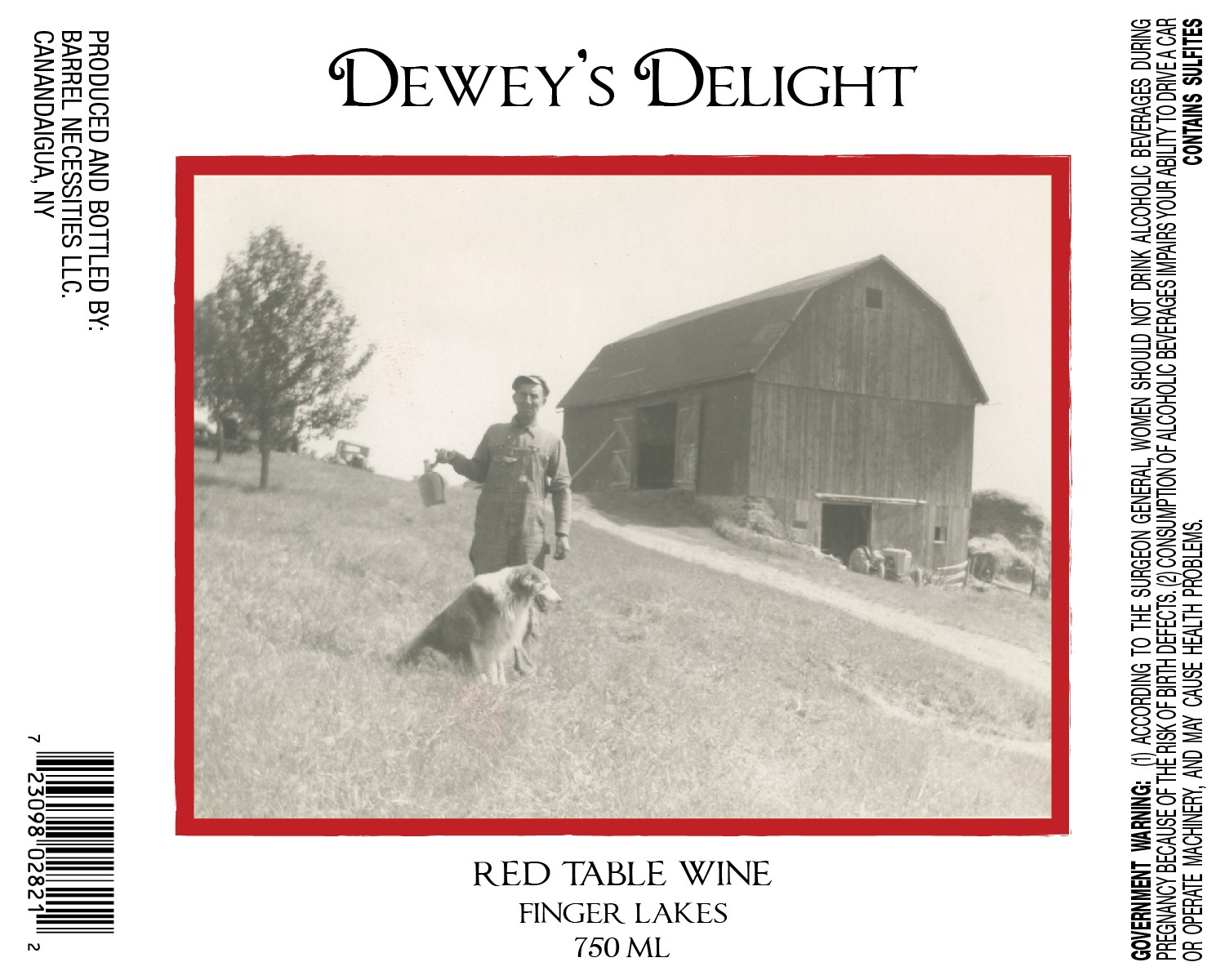Dewey's Delight Red Table Wine