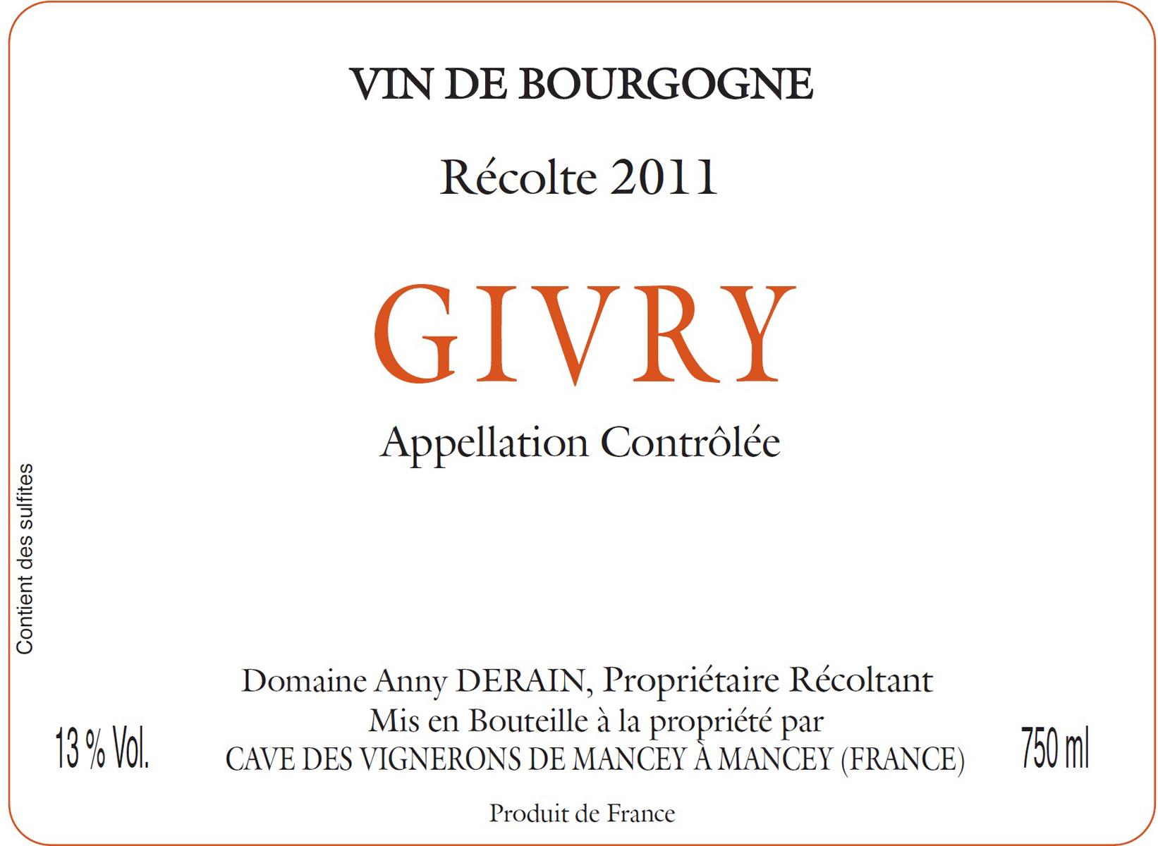Récolte Givry
