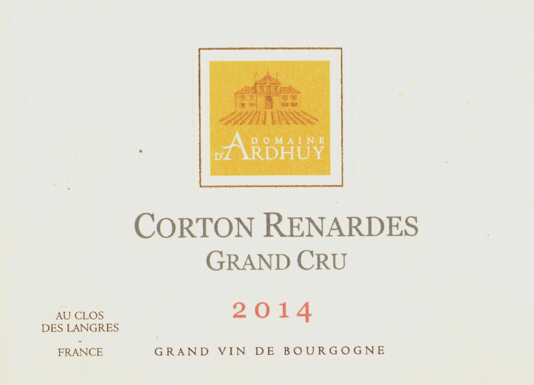 Corton Renardes Grand Cru