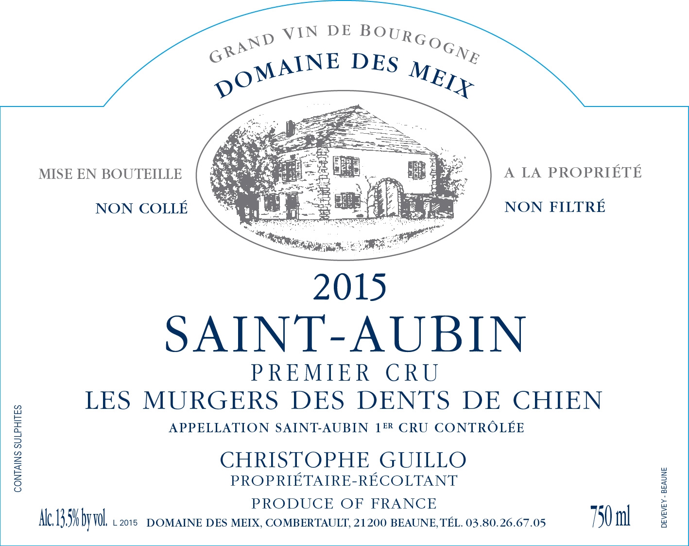 Domaine Des Meix Saint - Aubin 1er Cru Les Murgers Des Dents De Chien