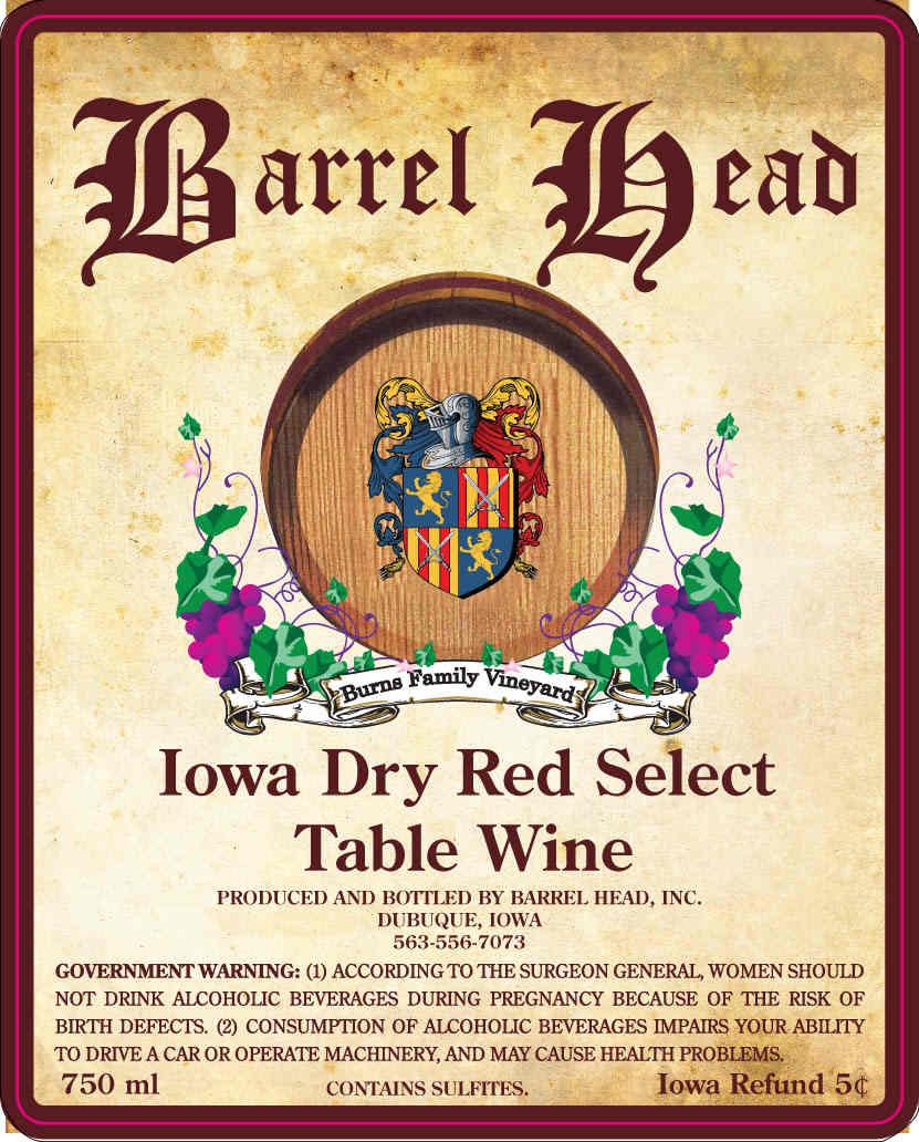 Iowa Dry Red Select Table Wine