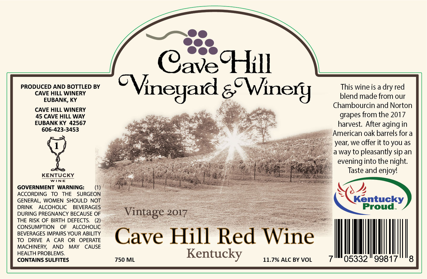 Cave Hill Red Wine