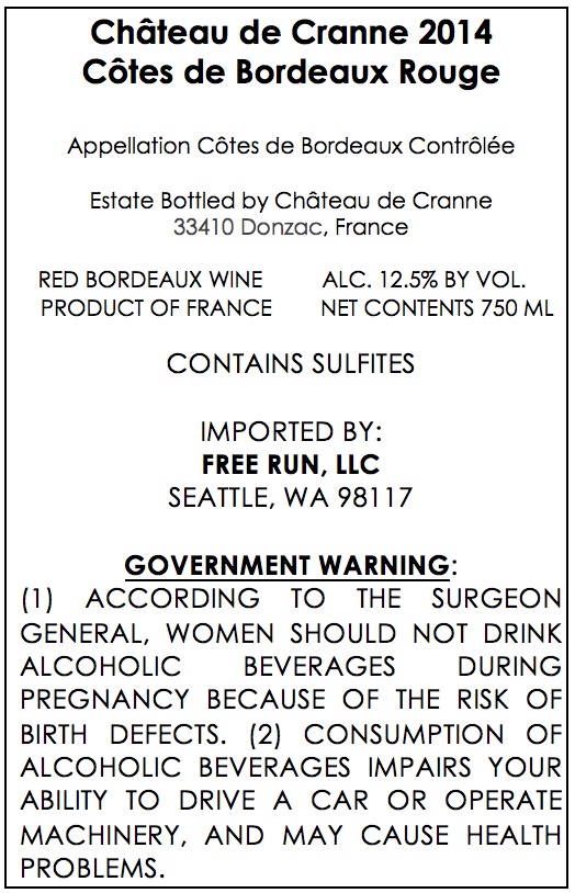 Côtes de Bordeaux Rouge