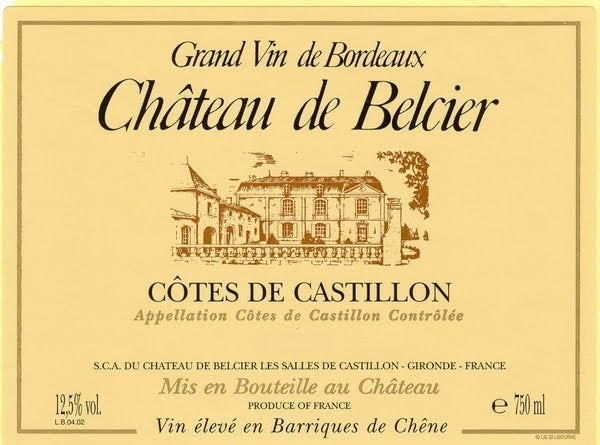 Château De Belcier Cotes De Castillon