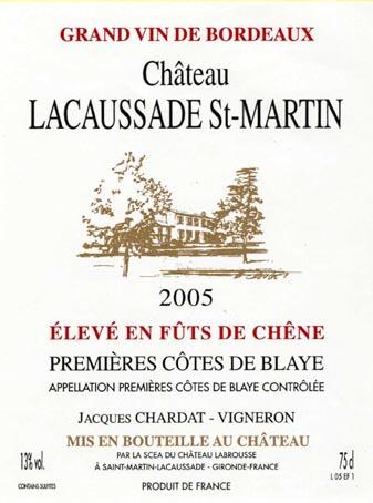 Chateau Lacaussade Saint Martin