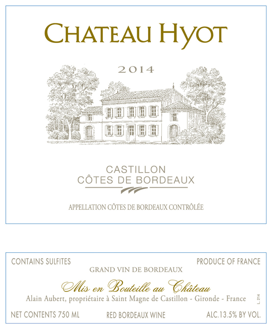 Chateau Hyot Grand Vin De Bordeaux