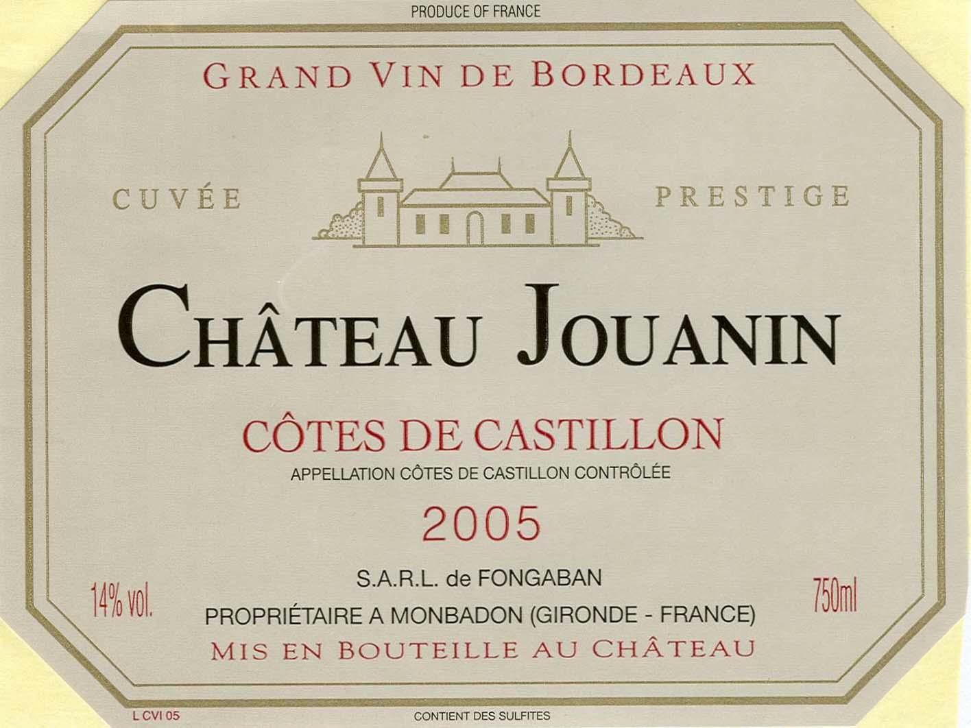 Chateau Jouanin Cuvee Prestige