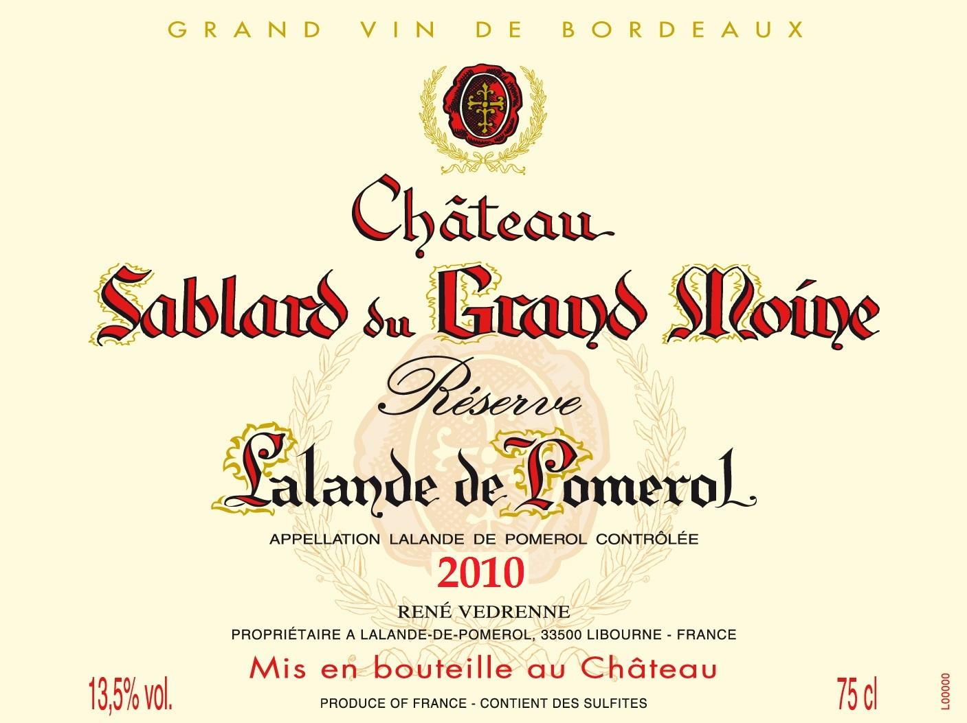 Reserve Lalande De Pomerol