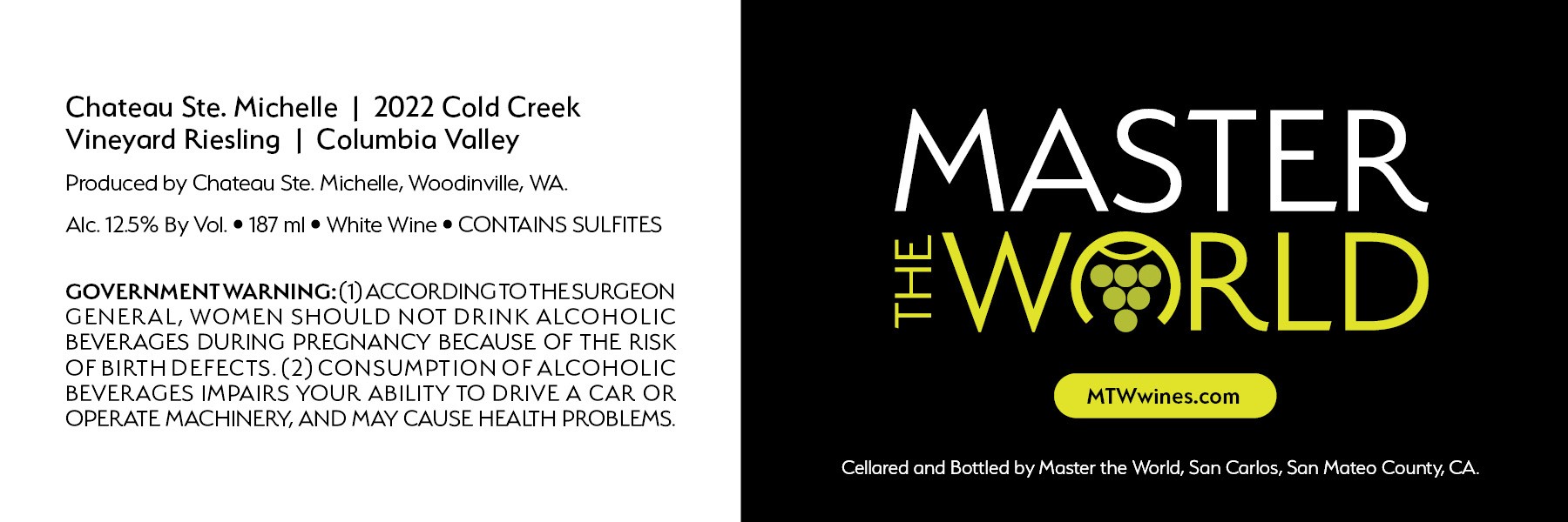 Cold Creek Vineyard Riesling