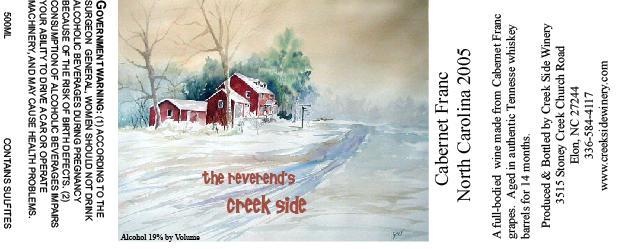 the reverend's creek side