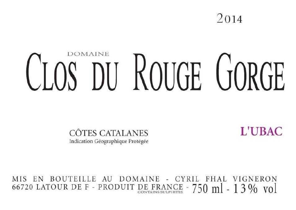 Clos Du Rouge Gorge