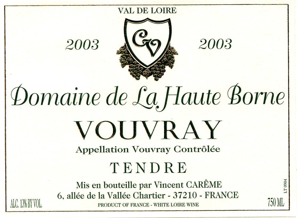 Vincent Careme Vouvray