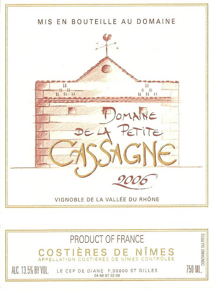 Domaine De La Petite Cassagne White Rhone Valley Wine