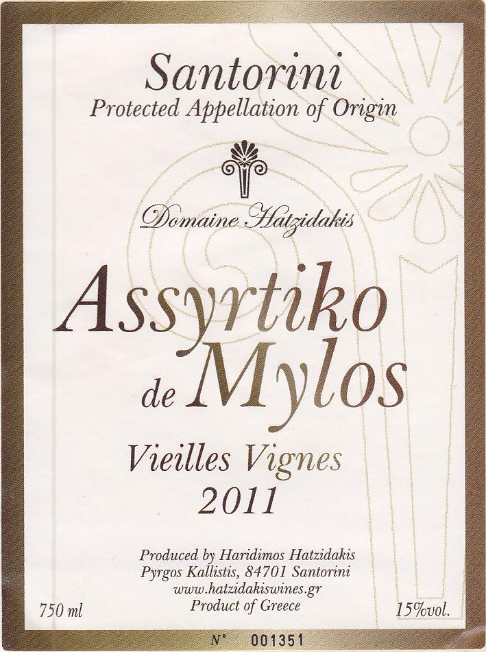 Assyrtiko De Mylos Vieilles Vignes