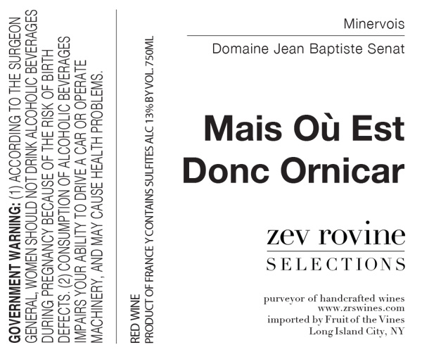 Mais Ou Est Donc Ornicar