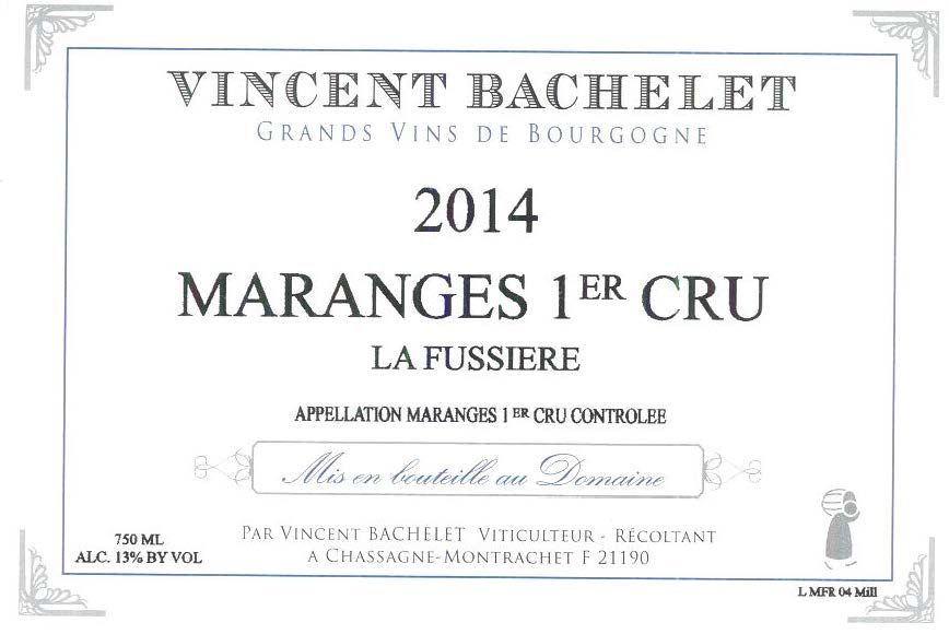 Grands Vins De Bourgogne Maranges 1er Cru La Fussiere