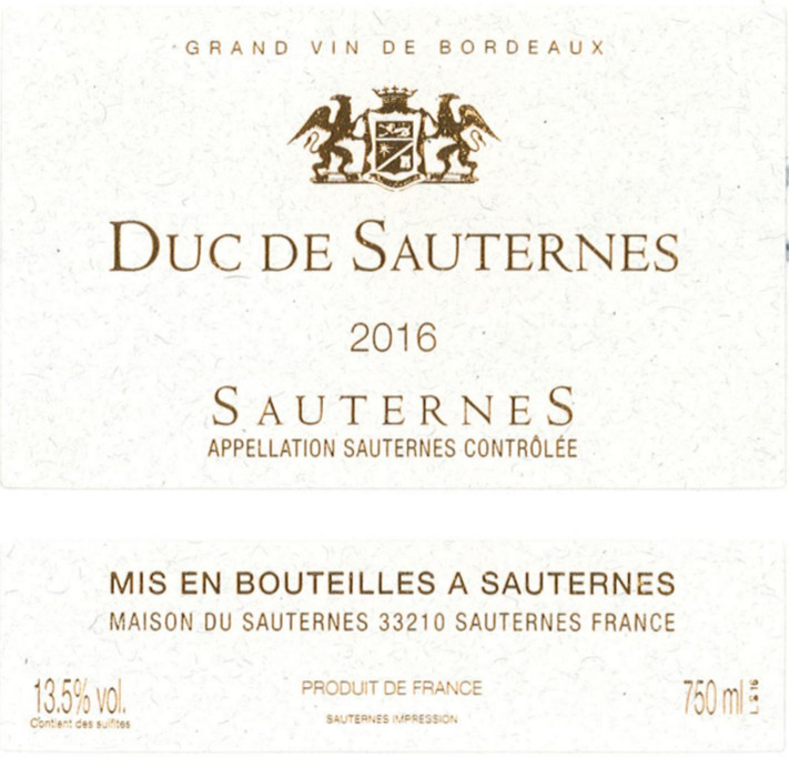 Duc De Sauternes