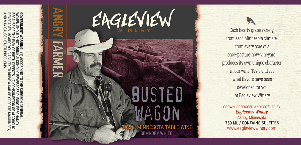 Angry Farmer Busted Wagon