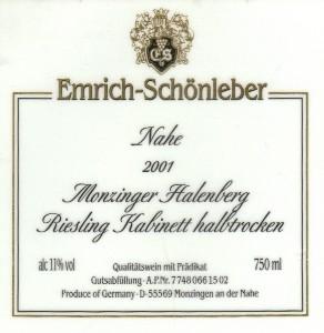 Monzinger Halenberg Riesling Kabinett halbtrocken