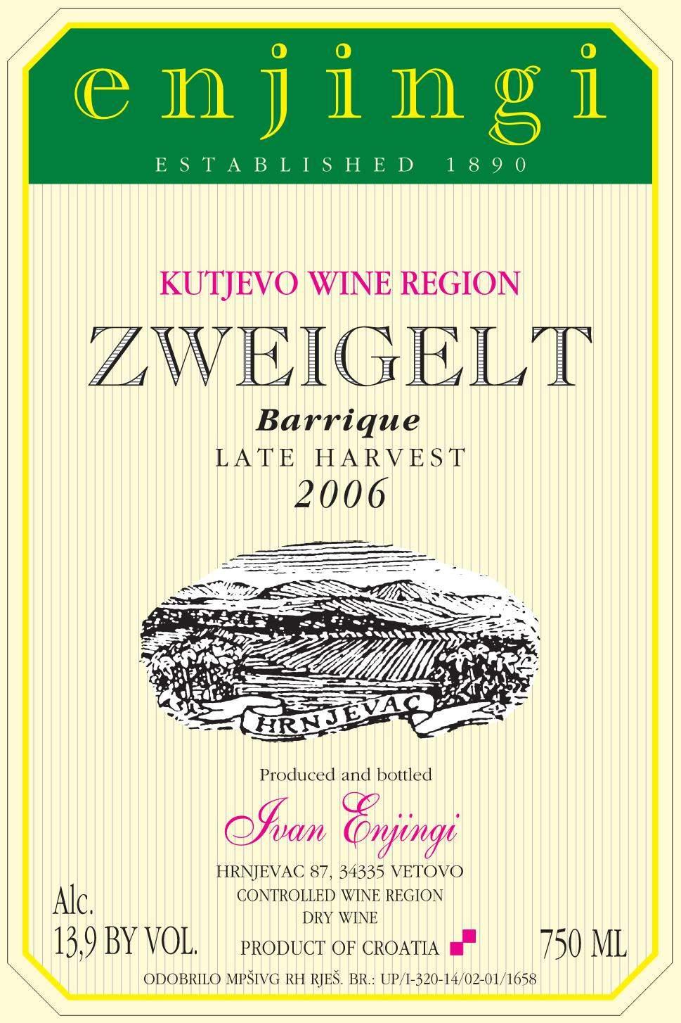 Zweigelt Barrique Late Harvest