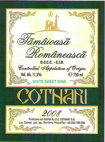 Tămâioasă Românească D.O.C.C.