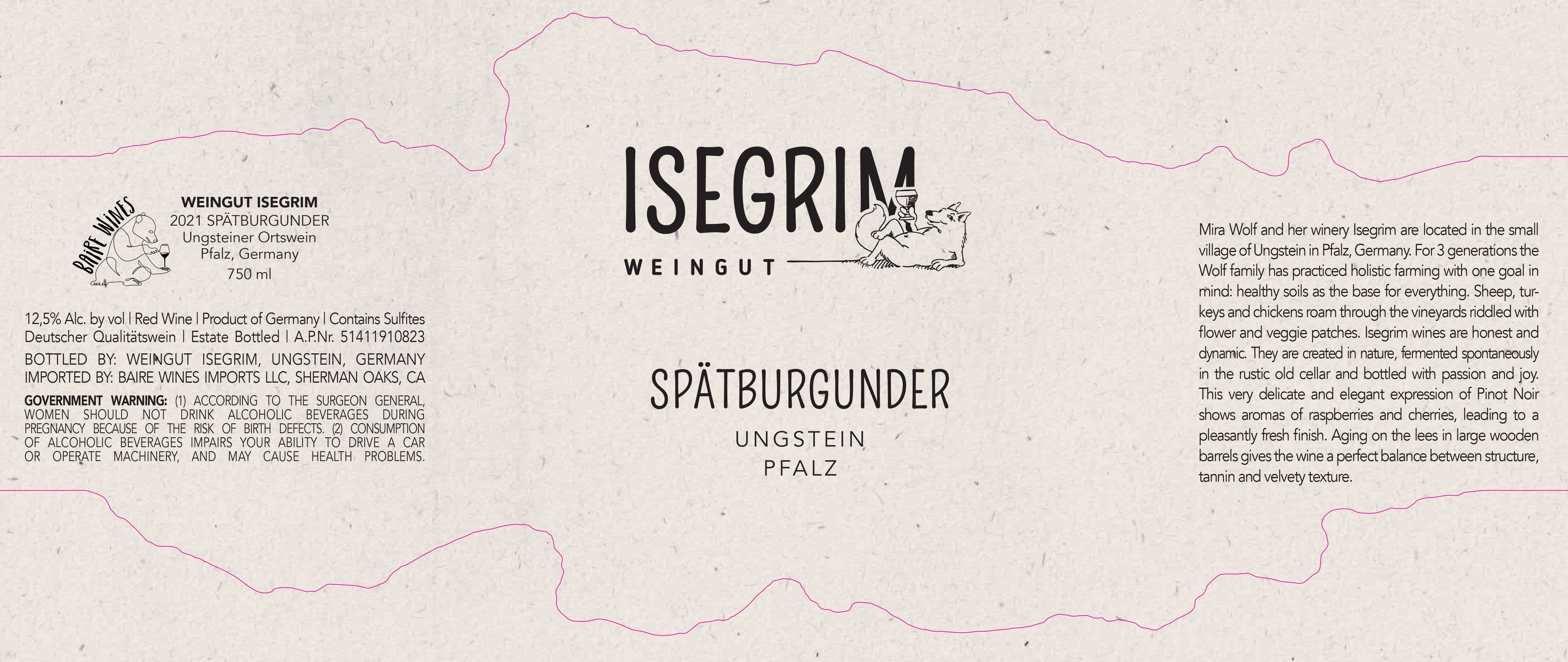 Spätburgunder Ungsteiner Ortswein