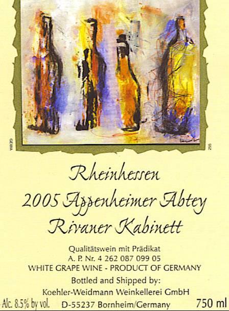 Appenheimer Abtey Rivaner Kabinett