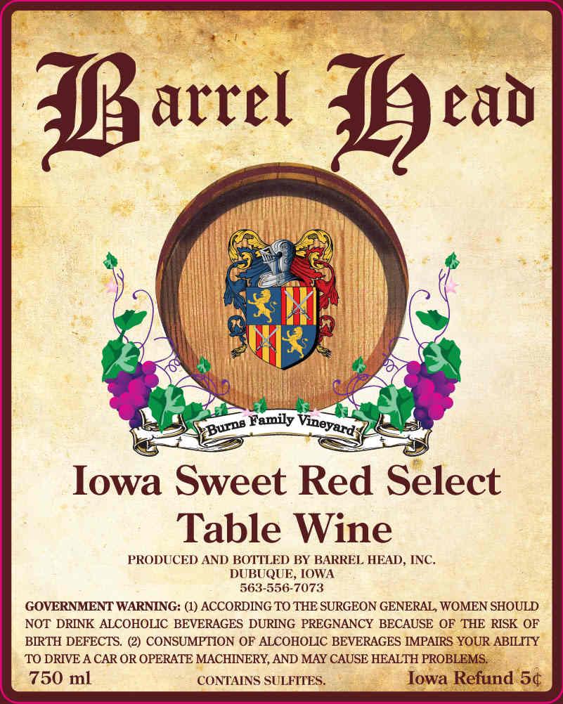Iowa Sweet Red Select Table Wine
