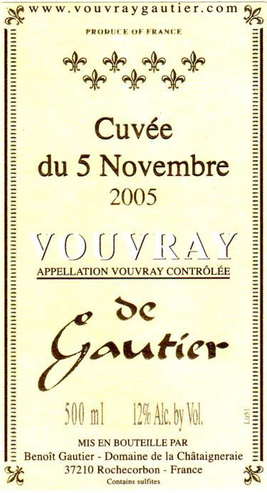Cuvée du 5 Novembre