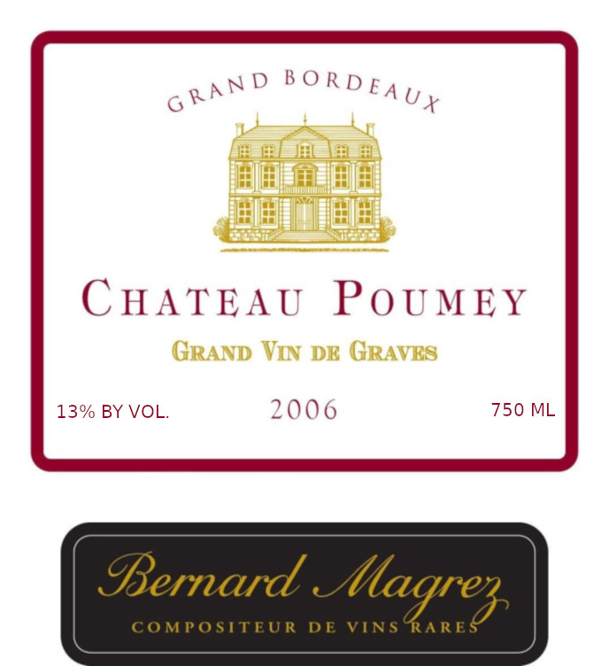 Chateau Poumey Grand Vin De Graves