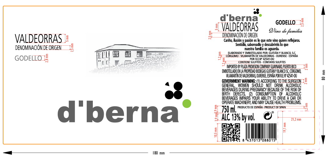 Godello D'berna 180 Mm