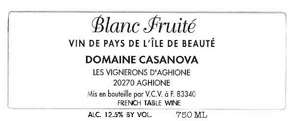 Blanc Fruite