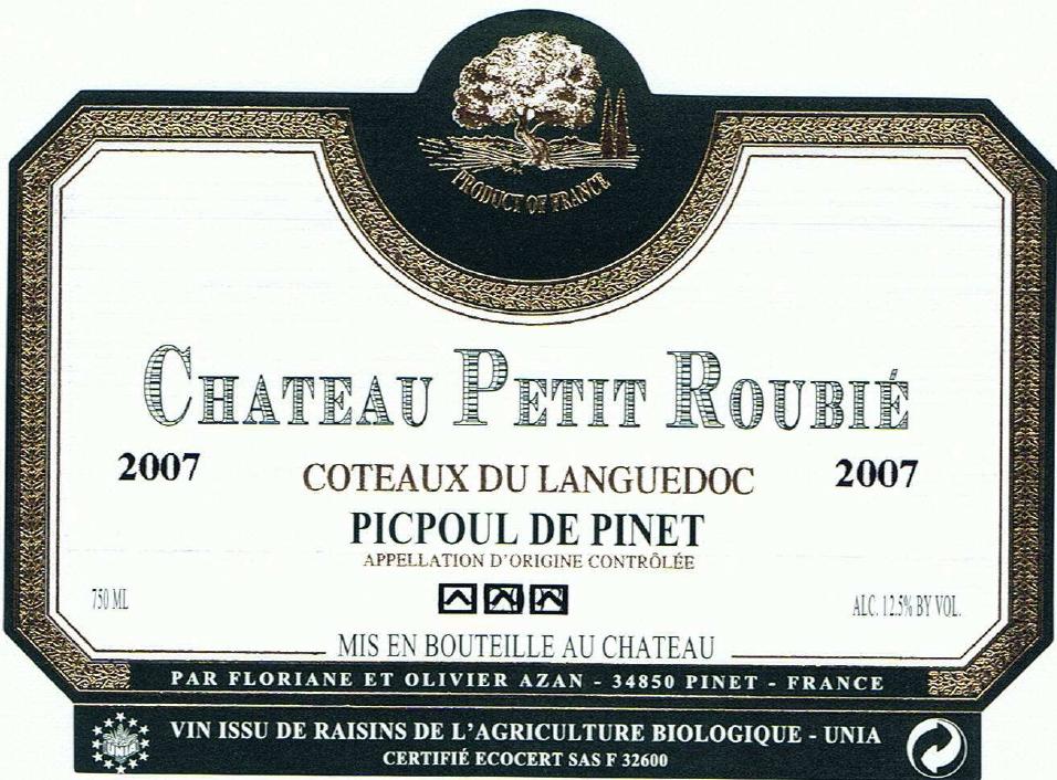 Coteaux Du Languedoc Picpoul De Pinet