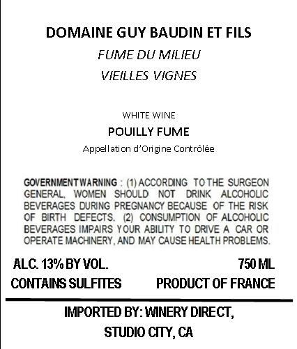 Fume Du Milieu Vieilles Vignes