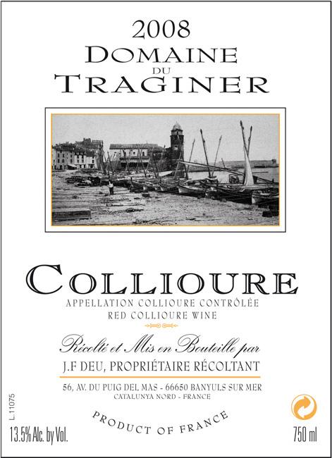 Domaine Du Traginer Collioure Rouge