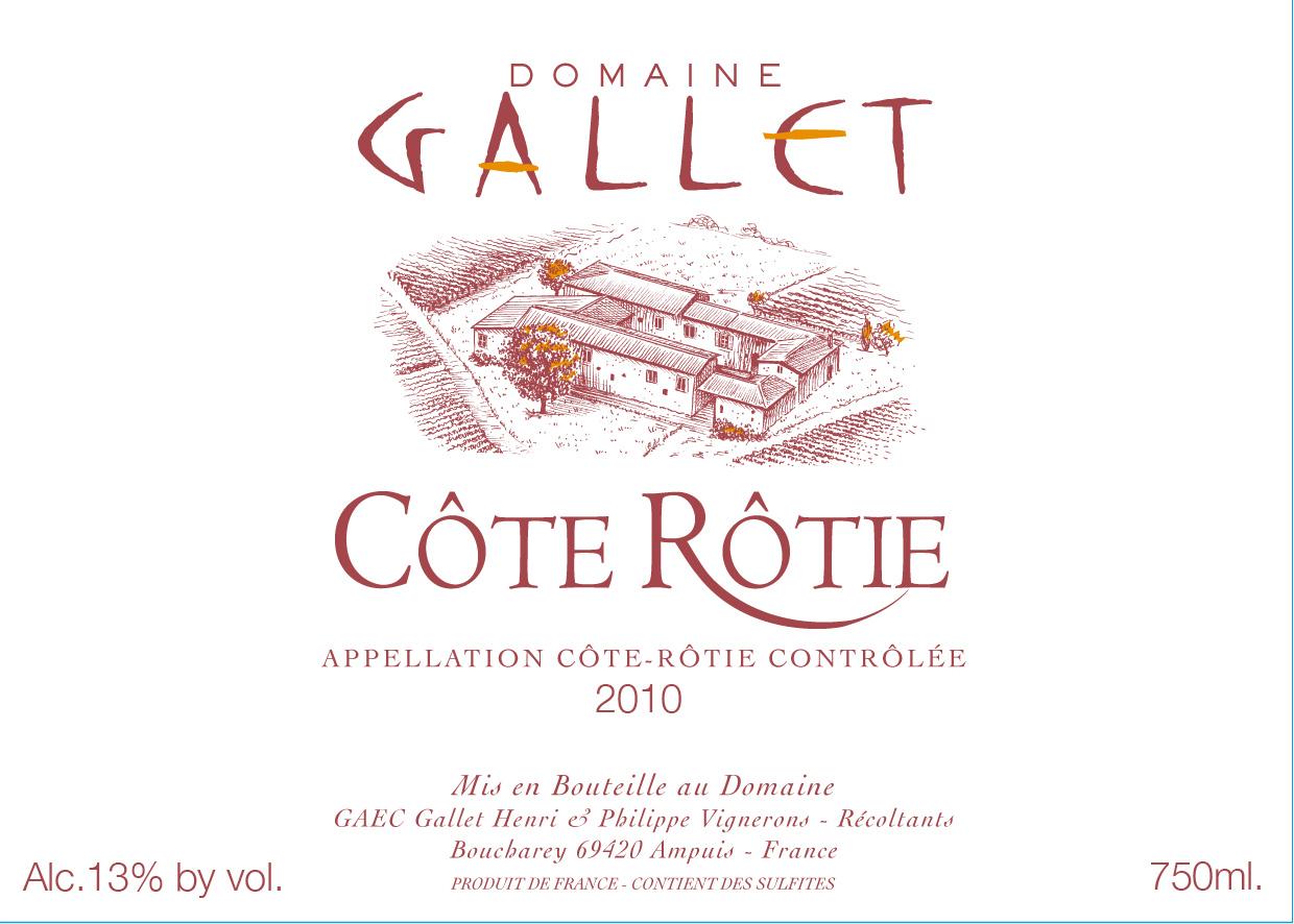 Cho Domaine Gallet Côte Rôtie