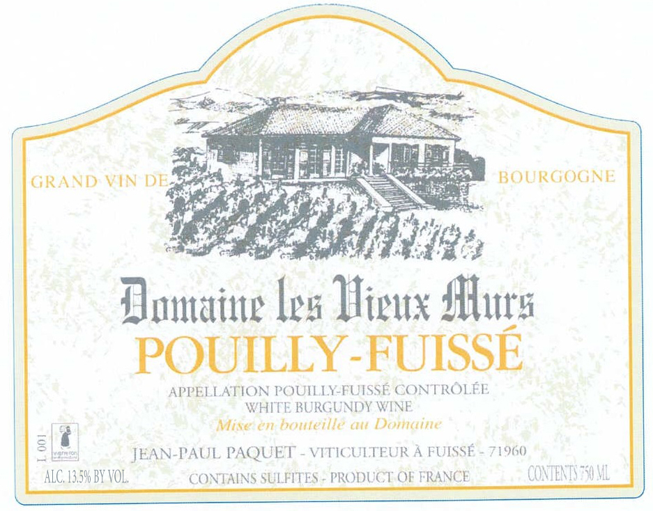 Grand Vin De Domaine Les Vieux Murs