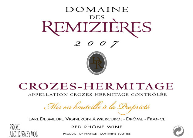 Crozes - Hermitage Contrôlée
