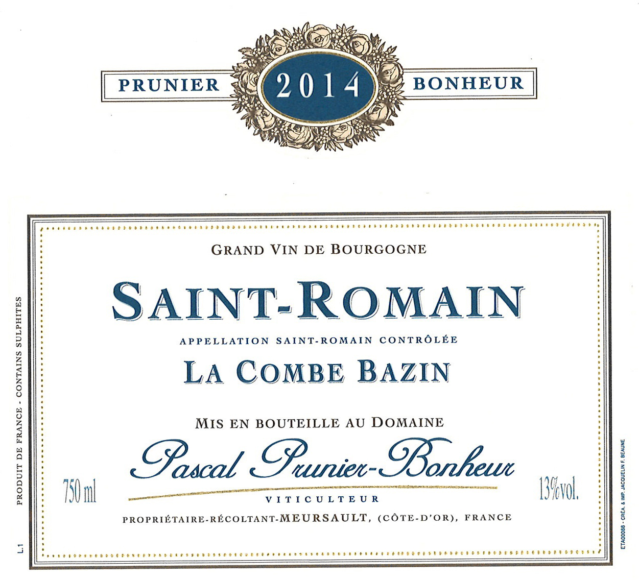 La Combe Bazin White Burgundy Wine