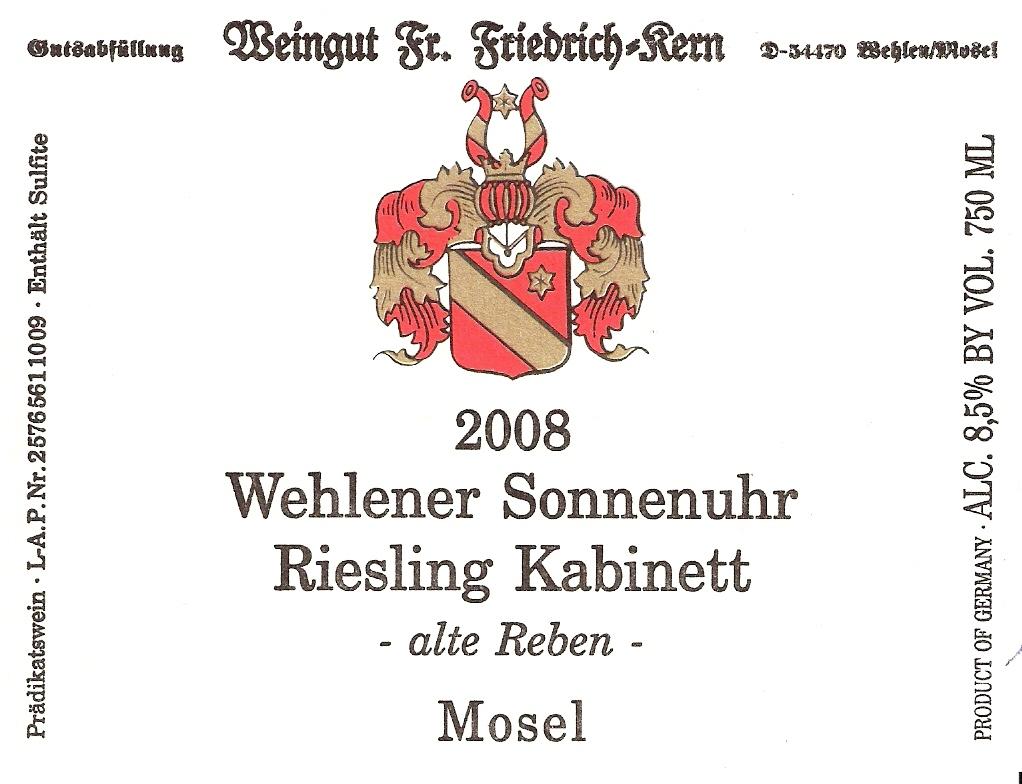 Wehlener Sonnenuhr Riesling Kabinett