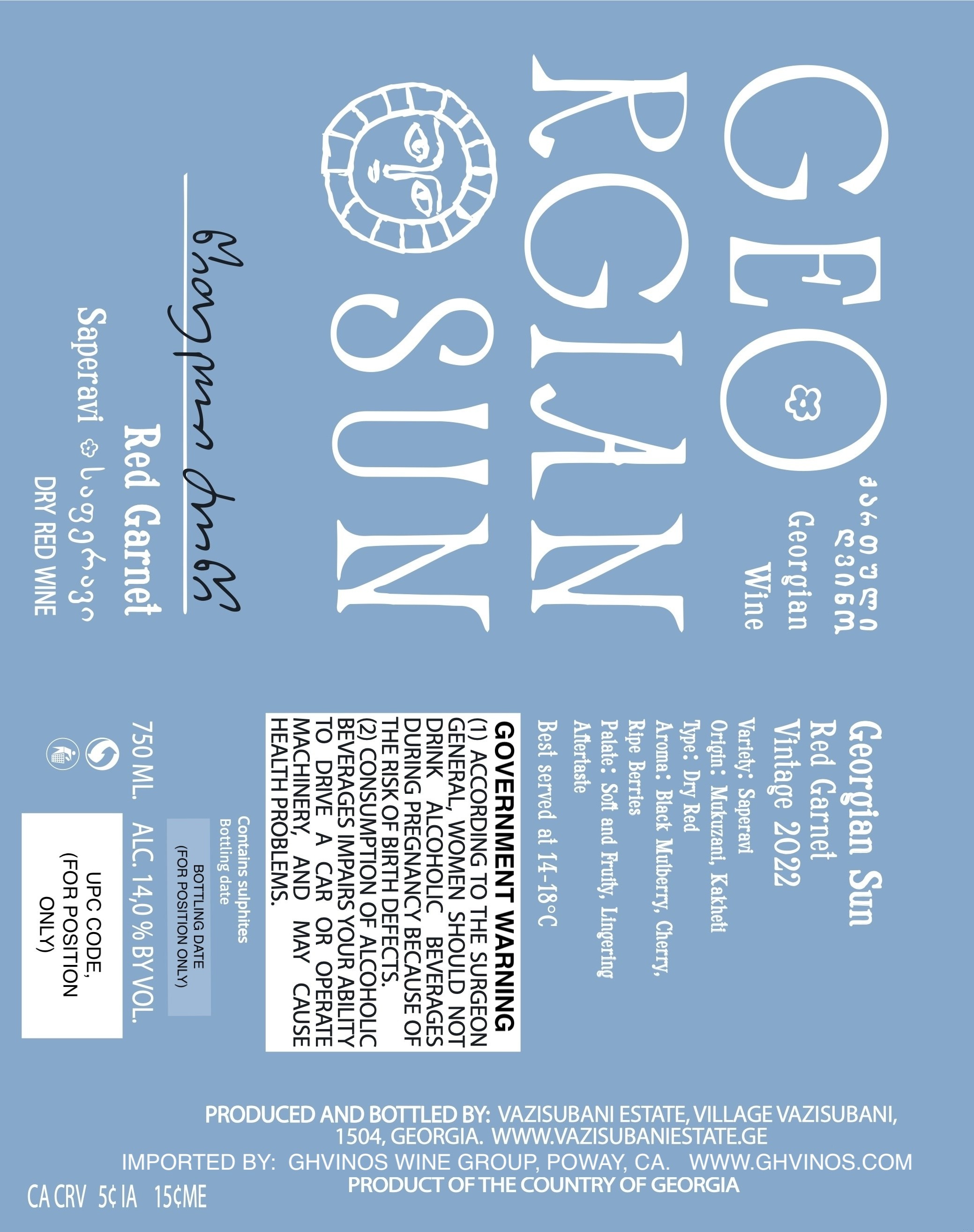 Georgian Sun Red Garnet