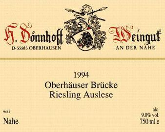 Oberhäuser Brücke Riesling Auslese