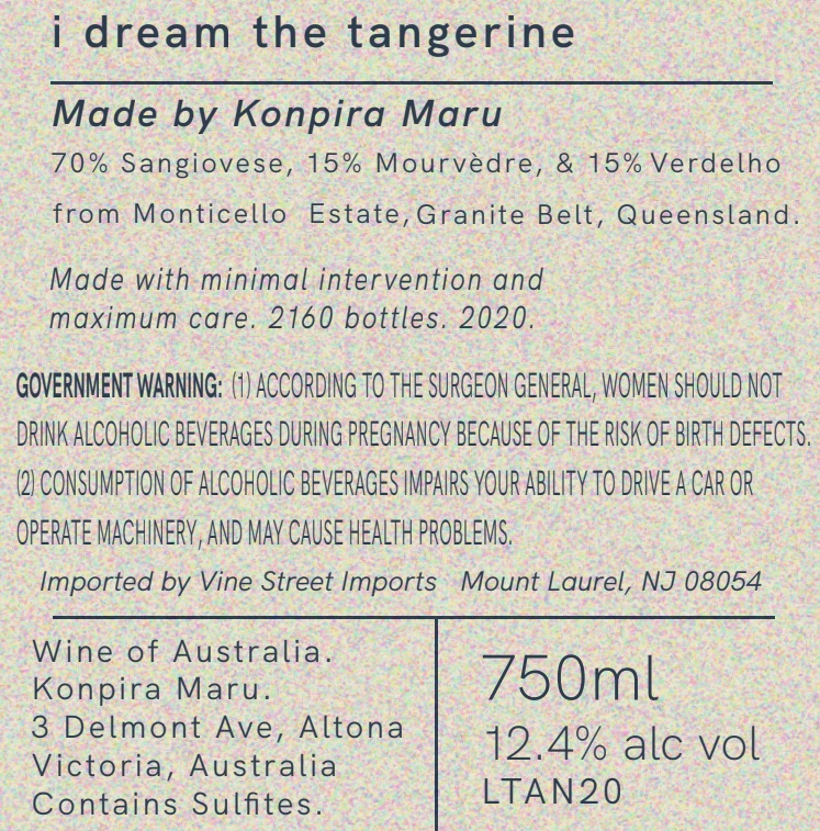 I Dream The Tangerine