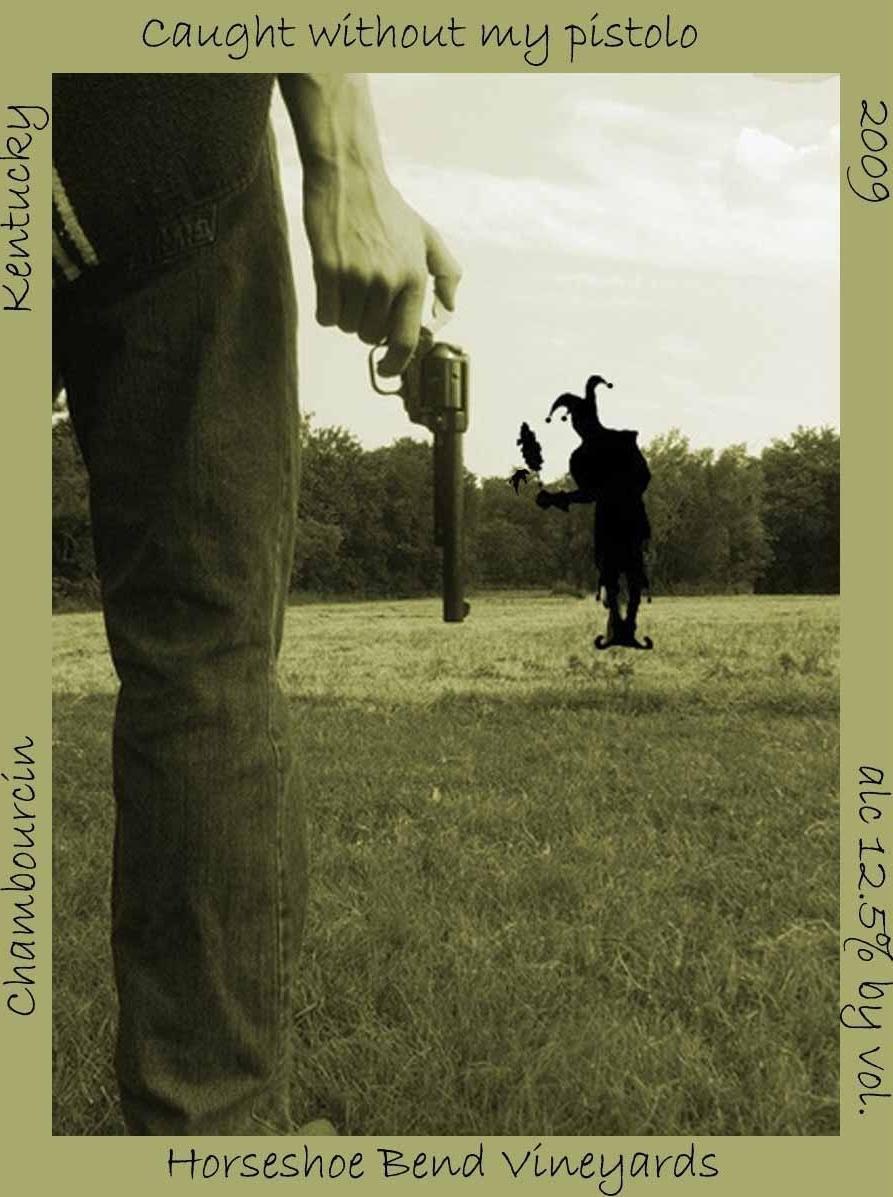 Caught without my pistolo