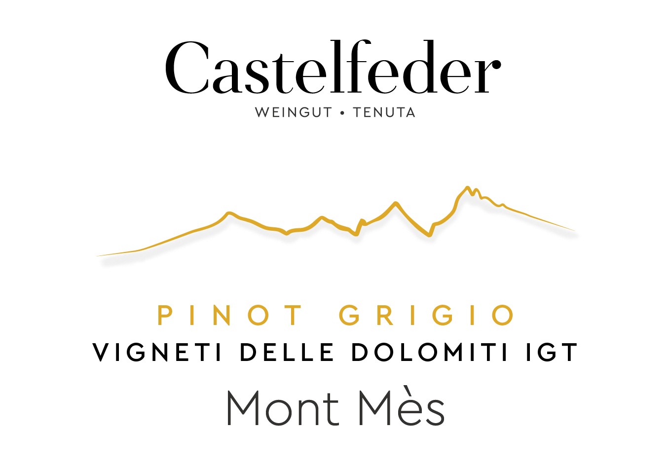 Pinot Grigio Vigneti Delle Dolomiti Igt Mont Mès