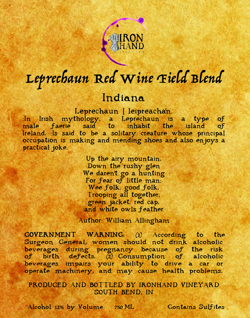 Leprechaun Red Wine Field Blend