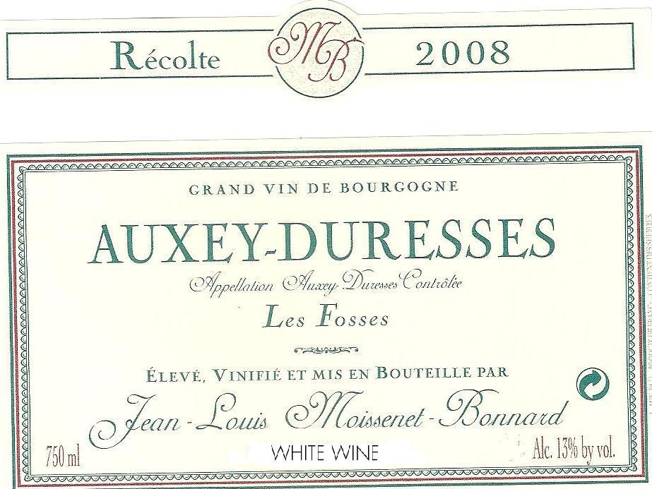 Récolte Auxey - Duresses